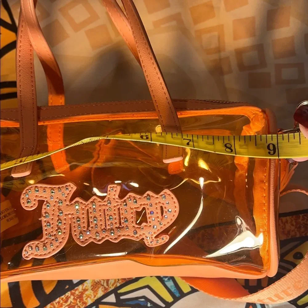 Juicy Couture Soft Serve Mini Barrel Satchel Crossbody Bag with Mini Coin Purse - Picture 6 of 10